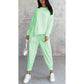 ⏰Zeitlich begrenztes Angebot: 50 % RABATT💕Damen Langarm-Sweatshirts mit unregelmäßigem Saum & Hosen-Set