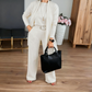 ⏳Begrenzte Zeit 70% Rabatt💥Elegantes 3-teiliges Set: Langer Cardigan, Oberteil und Hose