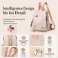 Rucksack aus wasserfestem Oxford-Stoff mit Blumenstickerei