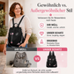 Rucksack aus wasserfestem Oxford-Stoff mit Blumenstickerei
