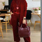 ⏳Begrenzte Zeit 70% Rabatt💥Elegantes 3-teiliges Set: Langer Cardigan, Oberteil und Hose