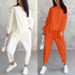 ⏰Zeitlich begrenztes Angebot: 50 % RABATT💕Damen Langarm-Sweatshirts mit unregelmäßigem Saum & Hosen-Set