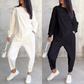 ⏰Zeitlich begrenztes Angebot: 50 % RABATT💕Damen Langarm-Sweatshirts mit unregelmäßigem Saum & Hosen-Set