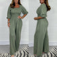 🔥 NEUVERKAUF 2025 - 50% RABATT 🔥 Damen-Sommer-Jumpsuit mit elastischem Bund