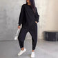 💥Frühherbst-Specials 49% RABATT💕Damen Langarm-Sweatshirts mit unregelmäßigem Saum & Hosen-Set