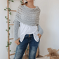🌸Kaufen Sie 2 Kostenloser Versand💕Damen Herbst und Winter Twist Hollow Langarm Schal und Schal