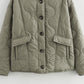 ❄️Winterschlussverkauf 50% Rabatt🔥Damenmode Warm Button Down Cropped Jacke