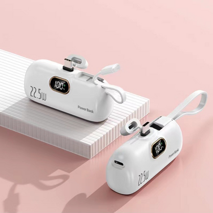 🔋 60% RABATT! 📱 Mini-Powerbank 5000mAh – Tragbar, Schnellladung & Perfekt für Unterwegs ✨