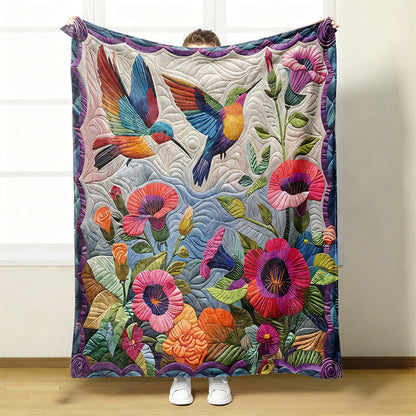 🔥2026 Neuheiten, 50 % Rabatt!🎁Kuschelige und weiche Flanelldecke mit Blumenmuster🦜