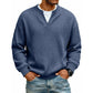 ✨ 50 % RABATT – Herren Waffel-T-Shirt im Layer-Look | Bequemer Alltagsstil mit eleganter Struktur 👚