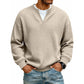 ✨ 50 % RABATT – Herren Waffel-T-Shirt im Layer-Look | Bequemer Alltagsstil mit eleganter Struktur 👚