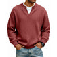 ✨ 50 % RABATT – Herren Waffel-T-Shirt im Layer-Look | Bequemer Alltagsstil mit eleganter Struktur 👚