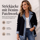 🔥Heißer Verkauf 60% Rabatt🧥Gerippte Strickjacke mit Deni - Lässiger Chic für jeden Tag🎁