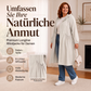 📢📢50%Rabatt!!!💎Legere, mittellange Kapuzenjacke für Damen in lockerer Passform