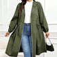 📢📢50%Rabatt!!!💎Legere, mittellange Kapuzenjacke für Damen in lockerer Passform
