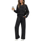 📢📢50%Rabatt!!! & Free Shipping Today🎉Set für Damen mit Rundhals-Top und Kordelzughose