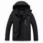 Paare Outdoor-Mantel mit Kapuze, fleecegefüttert, verdickt, winddicht und warm für den Winter, erhältlich in großen Größen