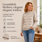 Lässige Damen-Strickjacke mit doppeltem Reißverschluss