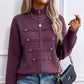 Lässige Damen-Strickjacke mit doppeltem Reißverschluss