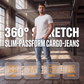 ⚡ Blitzdeal: 50% Rabatt 👖 Slim-Fit Jeans-Cargohosen