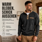 Herren-Pullover mit Viertelreißverschluss und warmer Fütterung