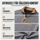 Herren-Pullover mit Viertelreißverschluss und warmer Fütterung