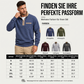Herren-Pullover mit Viertelreißverschluss und warmer Fütterung