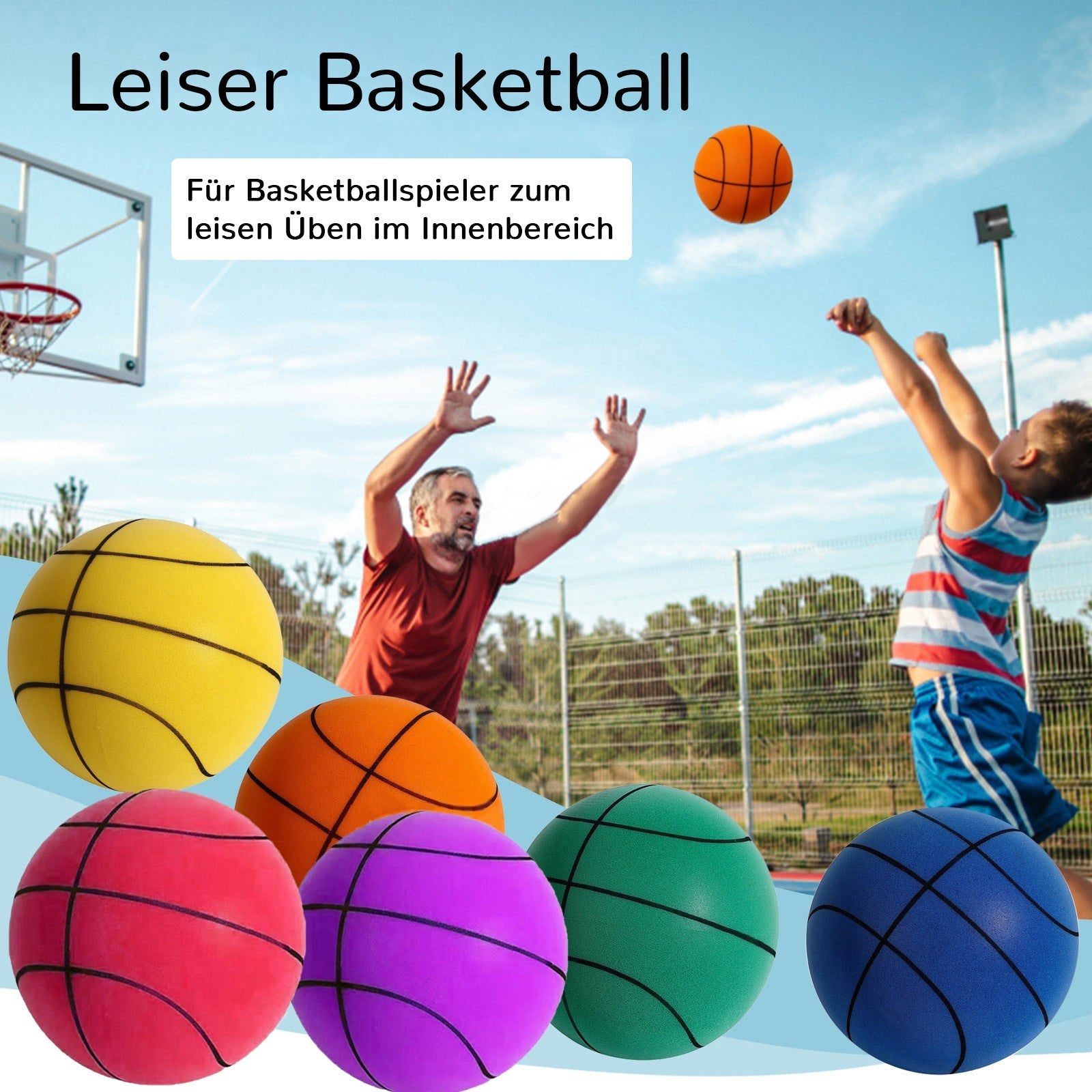 🔥Heiss 49% Rabatt🏀Leiser Springender Basketball-1