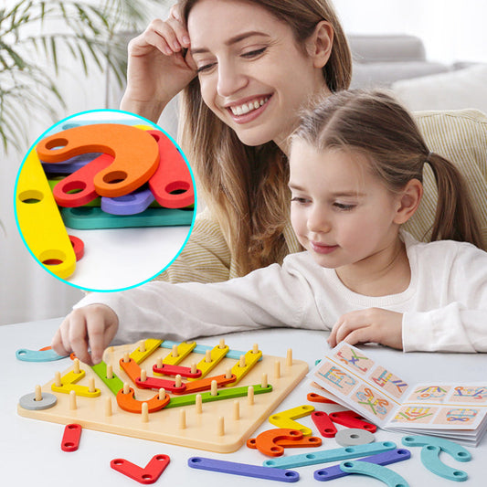 Montessori-Steckbrettpuzzle 🎅Weihnachtsgeschenkidee!🎁Kostenloser Versand