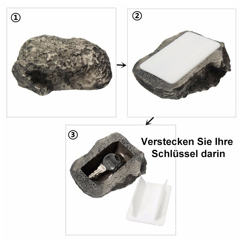 Kreativer Schlüsselkasten in Steinform-14