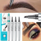 3D Wasserdichter Microblading Augenbrauenstift mit 4-Zacken Spitze Tattoo-Bleistift