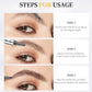 3D Wasserdichter Microblading Augenbrauenstift mit 4-Zacken Spitze Tattoo-Bleistift