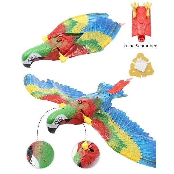 🔥Heiss-49% Rabatt🔥Vogelsimulation Interaktives Hängendes Fliegendes Spielzeug-4